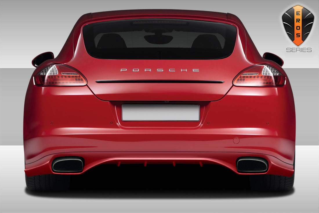 2010-2013 Porsche Panamera Eros Version 2 Rear Lip Under Spoiler Air Dam - 1 Piece