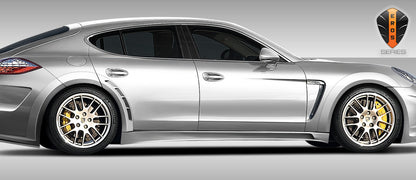 2010-2015 Porsche Panamera Eros Version 4 Wide Body Side Skirts Rocker Panels - 2 Piece