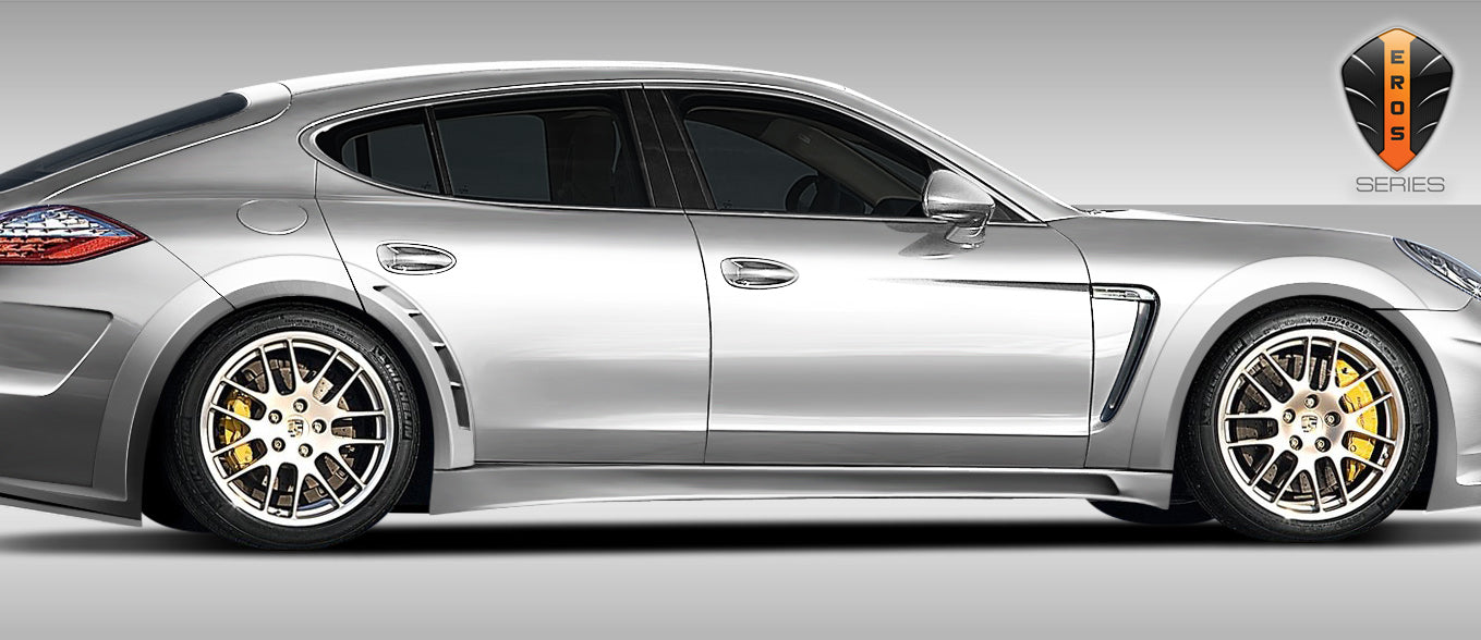 2010-2015 Porsche Panamera Eros Version 4 Wide Body Fender Flares - 6 Piece