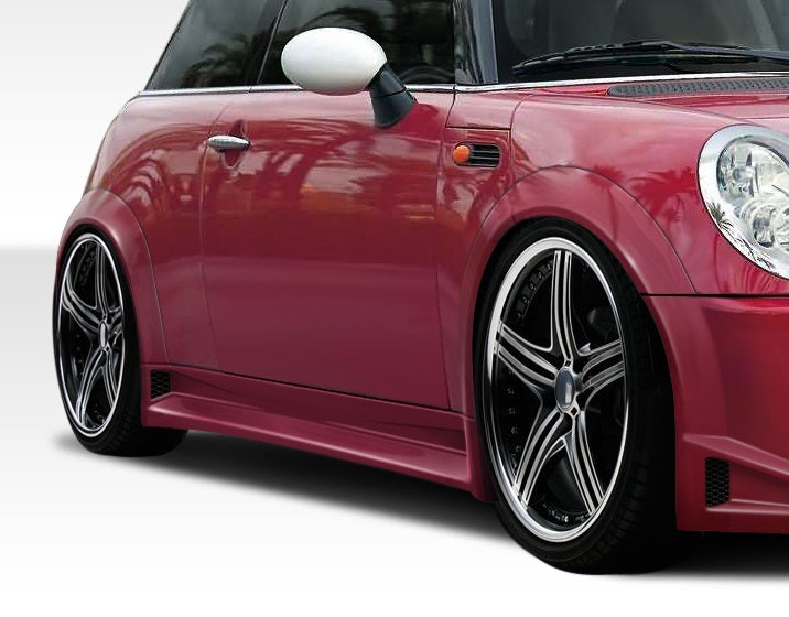 2002-2006 Mini Cooper / Cooper S R50 R53 2005-2008 Cooper convertible R52 Duraflex Type Z Wide Body Side Skirts Rocker Panels - 2 Piece