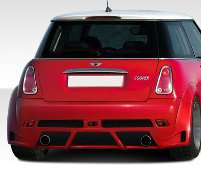 2002-2006 Mini Cooper / Cooper S R50 R53 2005-2008 Cooper convertible R52 Duraflex Type Z Wide Body Rear Bumper Cover - 1 Piece