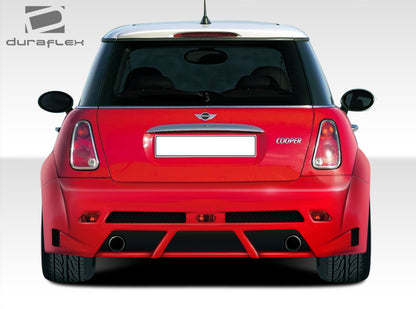 2002-2006 Mini Cooper / Cooper S R50 R53 2005-2008 Cooper convertible R52 Duraflex Type Z Wide Body Rear Bumper Cover - 1 Piece