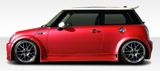 2002-2006 Mini Cooper / Cooper S R50 R53 2005-2008 Cooper convertible R52 Duraflex Type Z Wide Body Fender Flares - 6 Piece