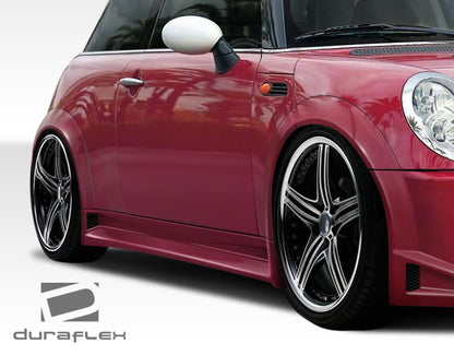 2002-2006 Mini Cooper / Cooper S R50 R53 2005-2008 Cooper convertible R52 Duraflex Type Z Wide Body Fender Flares - 6 Piece