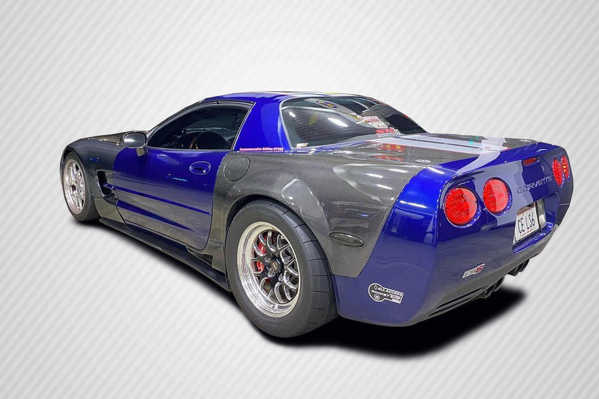 1997-2004 Chevrolet Corvette C5 Convertible Z06 Carbon Creations ZR Edition Rear Fenders - 2 Piece