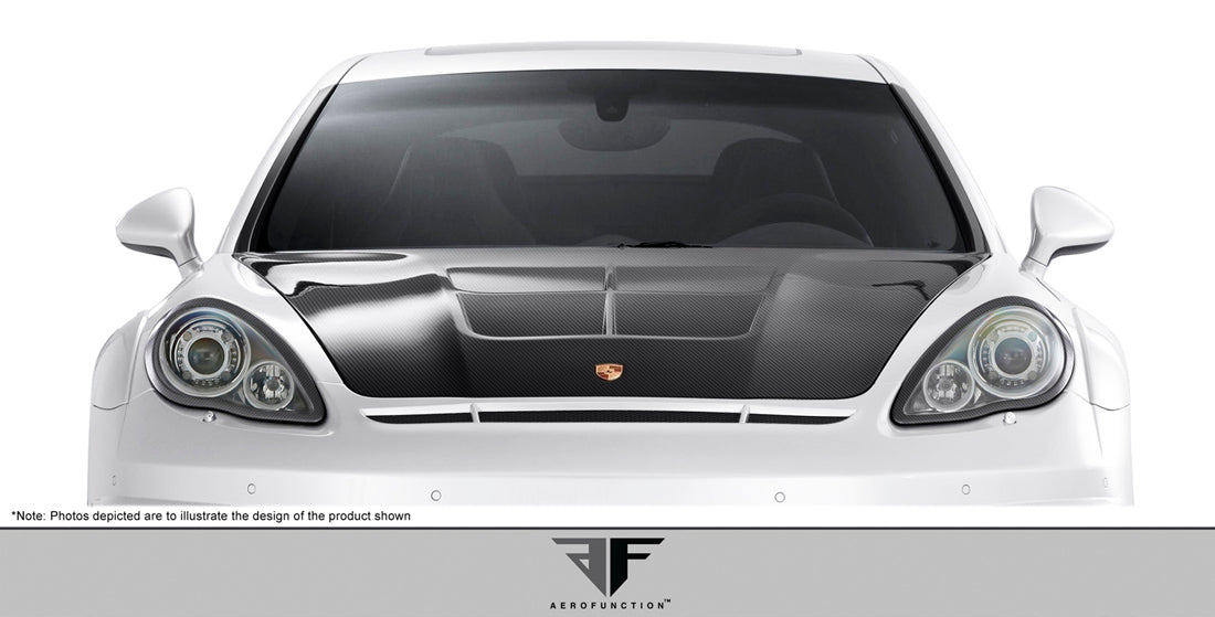 2010-2015 Porsche Panamera Carbon AF-1 Hood ( CFP ) - 1 Piece