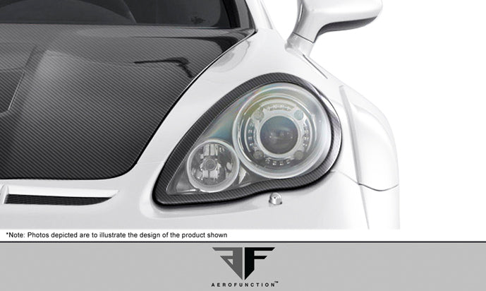 2010-2013 Porsche Panamera Carbon AF-1 Wide Body Eye Lids ( CFP ) - 2 Piece