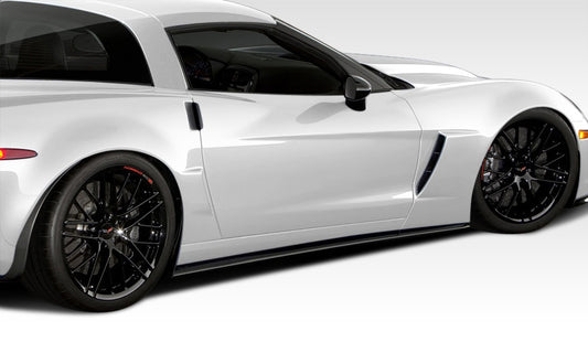 2005-2013 Chevrolet Corvette C6 Duraflex GT500 Side Skirt Splitters - 2 Piece