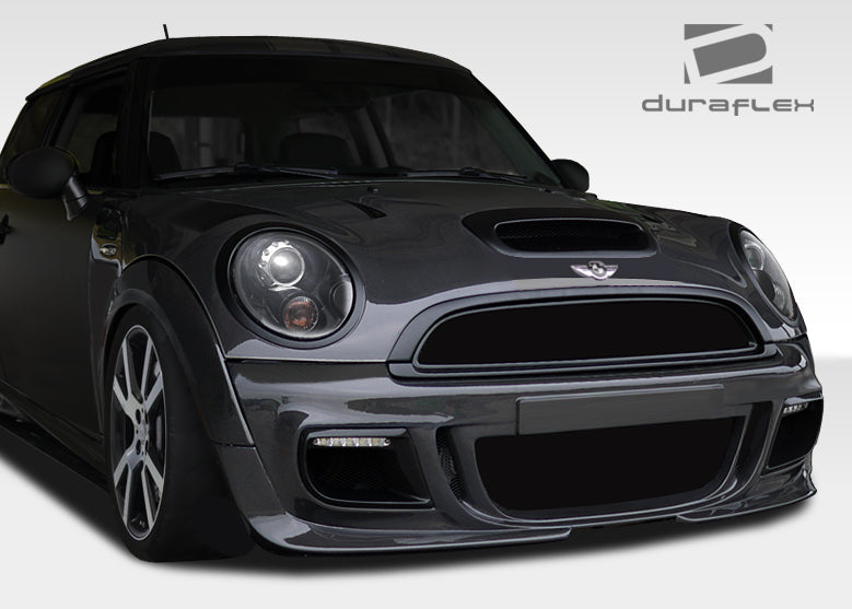 2007-2013 Mini Cooper Hatchback R56 Clubman R55 2009-2015 Cooper convertible R57 2012-2015 Cooper Coupe / Roadster R58 R59 Duraflex DL-R Front Bumper Cover - 3 Piece