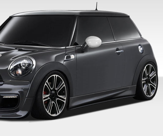 2007-2013 Mini Cooper Hatchback R56 2009-2015 Cooper convertible R57 2012-2015 Cooper Coupe / Roadster R58 R59 Duraflex DL-R Side Skirt Splitters - 2 Piece