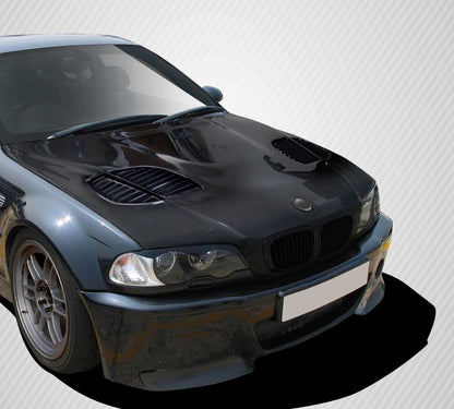 2000-2006 BMW 3 Series E46 2DR Carbon Creations GTR Hood - 1 Piece