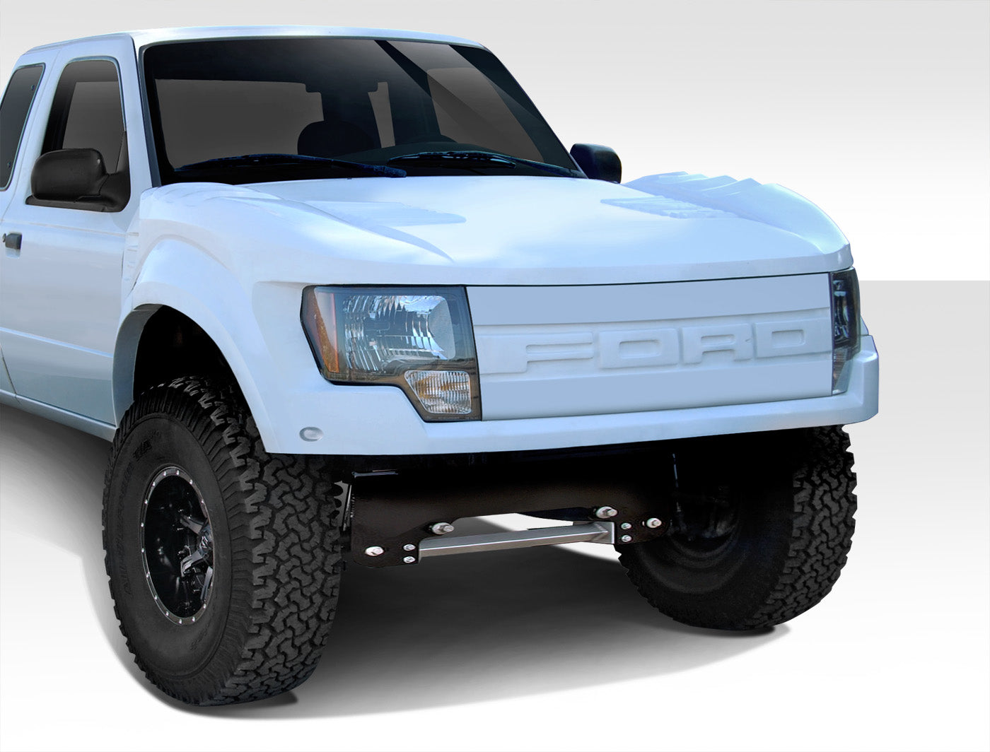 1993-2011 Ford Ranger Duraflex Off Road Raptor Front End Conversion - 3 Piece (S)