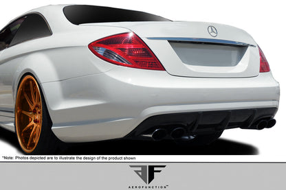 2007-2009 Mercedes CL63 W216 Black Series Carbon AF-1 Rear Diffuser ( CFP ) - 1 Piece