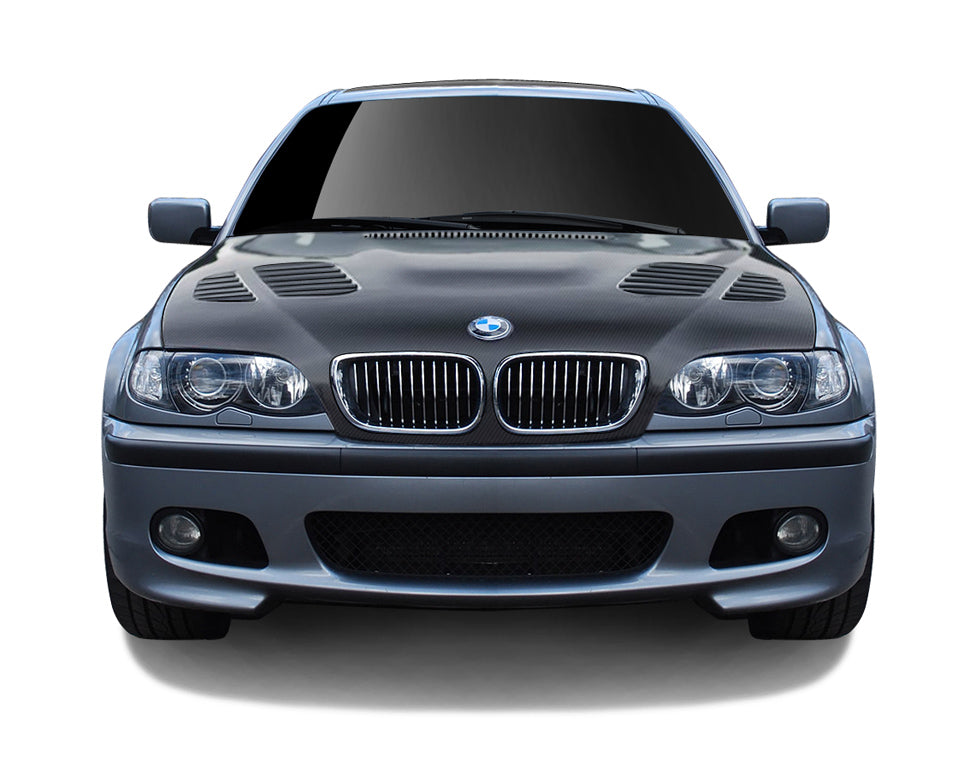 2002-2005 BMW 3 Series E46 4DR Carbon AF-2 Hood ( CFP ) - 1 Piece