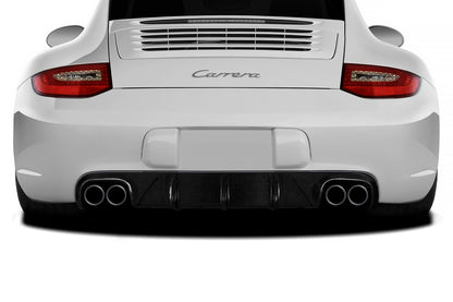 2009-2011 Porsche 911 Carrera 997 C2 C2S C4 C4S Targa 4 Targa 4S Cabriolet Carbon AF-2 Rear Diffuser ( CFP ) - 1 Piece