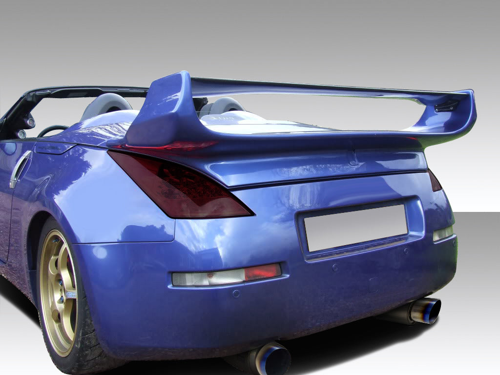 2003-2009 Nissan 350Z Z33 Convertible Duraflex Vader 3 Rear Wing Trunk Lid Spoiler - 1 Piece