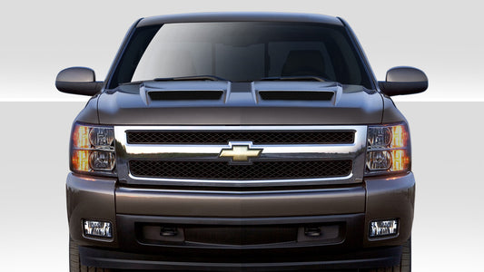 2007-2013 Chevrolet Silverado Duraflex CVX Hood - 1 Piece