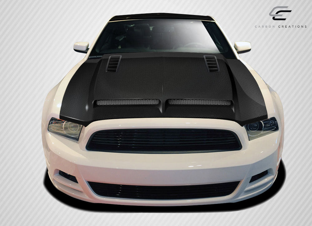 2013-2014 Ford Mustang / 2010-2014 Mustang GT500 Carbon Creations GT500 Hood - I Piece