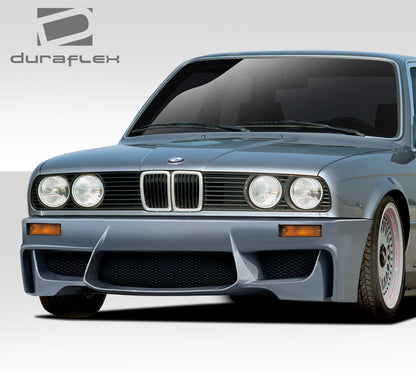 1984-1991 BMW 3 Series E30 Duraflex 1M Look Front Bumper Cover - 1 piece