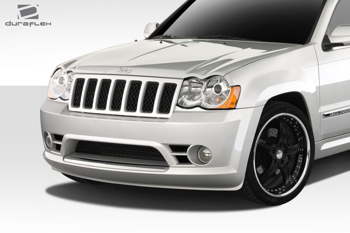 2008-2010 Jeep Grand Cherokee Duraflex SRT Look Front Bumper Cover - 1 Piece