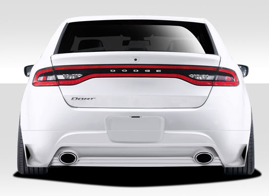 2013-2016 Dodge Dart Duraflex Racer Rear Lip Under Spoiler Air Dam (dual exhaust) - 1 Piece