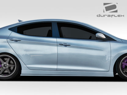 2011-2015 Hyundai Elantra Duraflex Racer Side Skirt Rocker Panels - 2 Piece