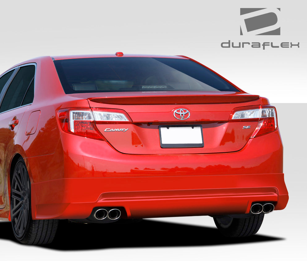 2012-2014 Toyota Camry Duraflex Racer Rear Lip Under Spoiler Air Dam - 1 Piece