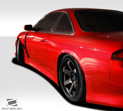 1995-1998 Nissan 240SX S14 Duraflex V-Speed Wide Body Side Skirt Rocker Panels (+35mm) - 2 Piece