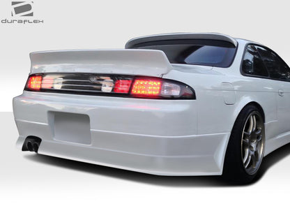 1995-1998 Nissan 240SX S14 Duraflex V-Speed Wide Body Rear Bumper Cover  (+35mm) - 1 Piece