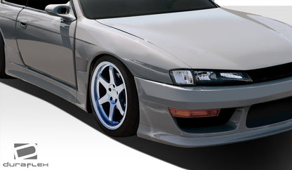 1997-1998 Nissan 240SX S14 Duraflex V-Speed Wide Body Front Fenders (+35mm) - 2 Piece