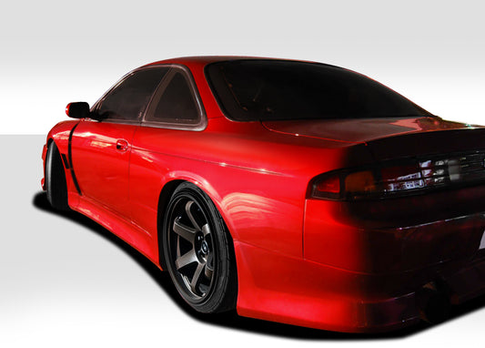 1995-1998 Nissan 240SX S14 Duraflex V-Speed Wide Body Rear Fenders (+35mm) - 2 Piece