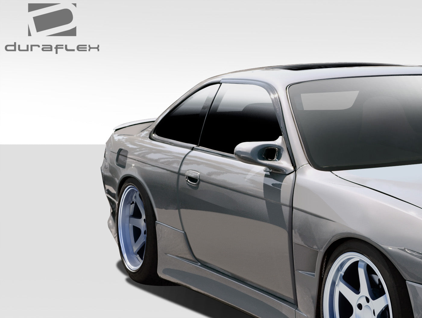 1995-1998 Nissan 240SX S14 Duraflex V-Speed Wide Body Rear Fenders (+35mm) - 2 Piece