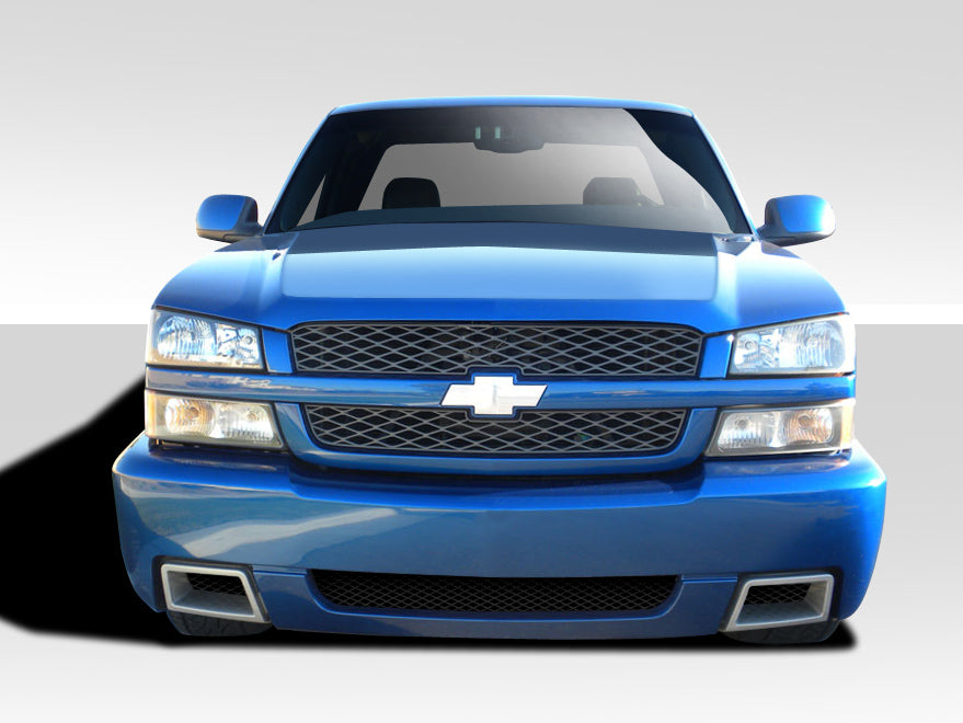 2003-2006 Chevrolet Silverado 2002-2006 Chevrolet Avalanche ( without cladding ) Duraflex SS Look Front Bumper Cover - 1 Piece