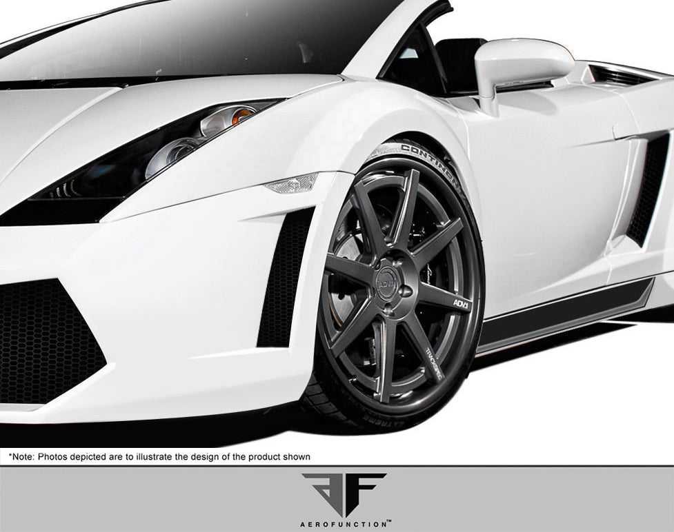 2004-2008 Lamborghini Gallardo AF-1 Wide Body Front Fender Flares ( GFK ) - 2 Piece