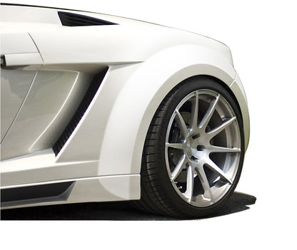 2004-2008 Lamborghini Gallardo AF-1 Wide Body Rear Fender Flares ( GFK ) - 2 Piece