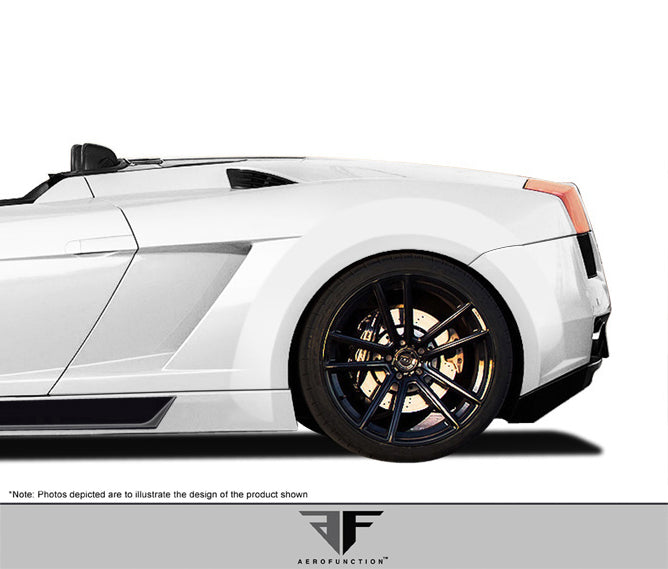 2004-2008 Lamborghini Gallardo AF-1 Wide Body Rear Fender Flares ( GFK ) - 2 Piece