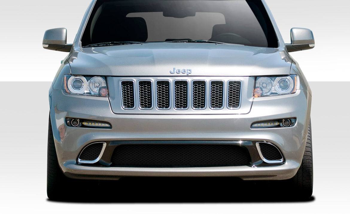 2011-2013 Jeep Grand Cherokee Duraflex SRT Look Front Bumper Cover - 1 Piece