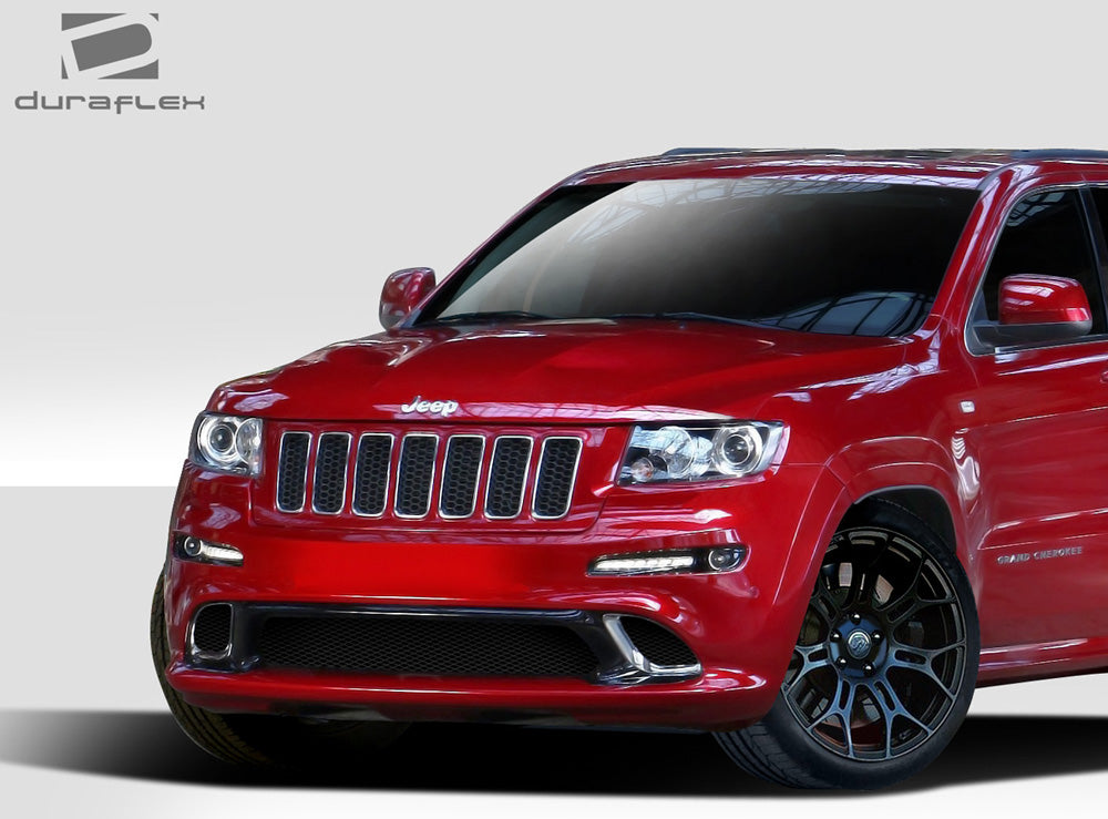 2011-2013 Jeep Grand Cherokee Duraflex SRT Look Front Bumper Cover - 1 Piece