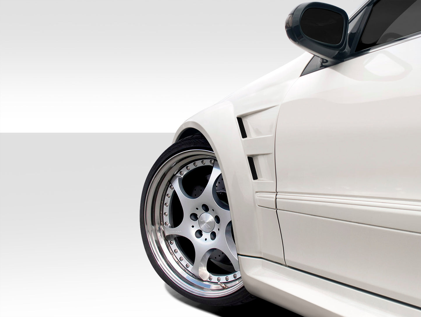 2003-2009 Mercedes CLK W209 Duraflex Black Series Look Wide Body Front Fenders - 2 Piece