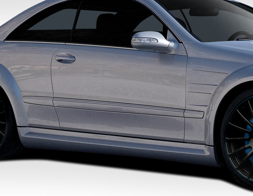 2003-2009 Mercedes CLK W209 Duraflex Black Series Look Wide Body Side Skirt Rocker Panels - 2 Piece