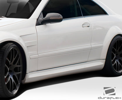 2003-2009 Mercedes CLK W209 Duraflex Black Series Look Wide Body Side Skirt Rocker Panels - 2 Piece