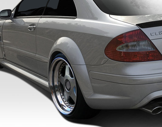 2003-2009 Mercedes CLK W209 Duraflex Black Series Look Wide Body Rear Fender Flares - 2 Piece