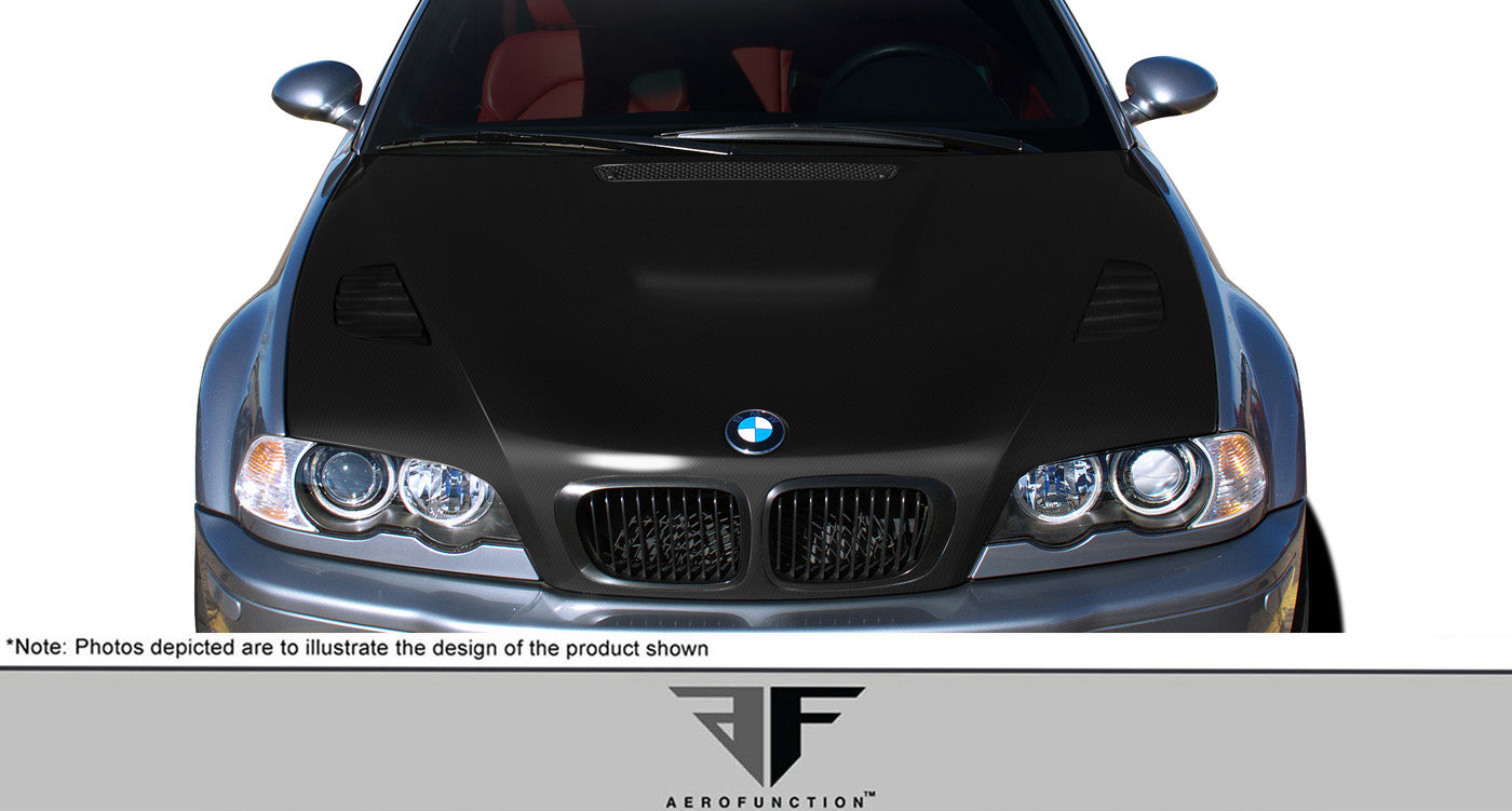 2001-2006 BMW M3 E46 Carbon AF-2 Hood ( CFP )- 1 Piece