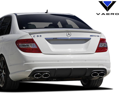 2008-2014 Mercedes C Class W204 Vaero C63 V1 Look Rear Bumper Cover ( with PDC ) - 1 Piece (S)