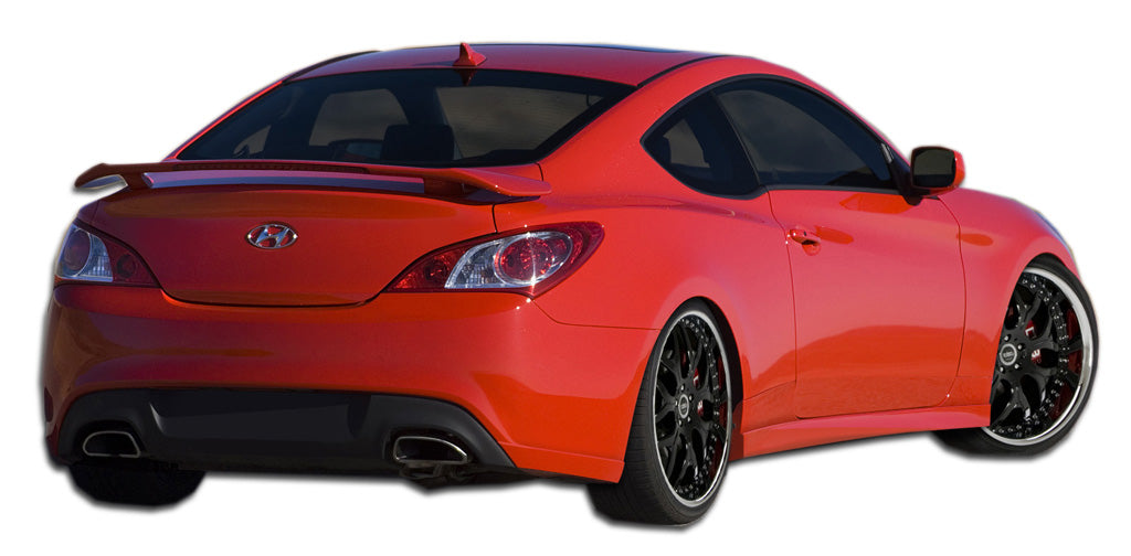 2010-2016 Hyundai Genesis Coupe 2DR Polyurethane K-Design Rear Add Ons Spat Bumper Extensions - 1 Piece (S)