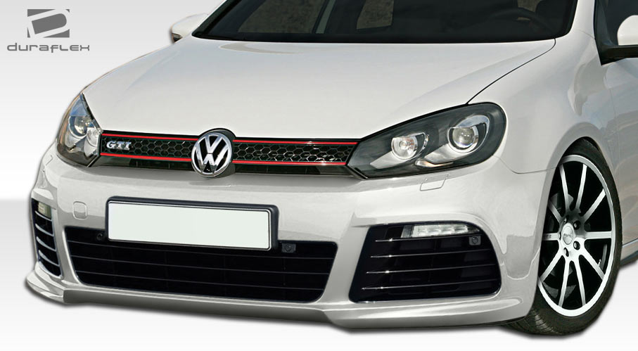 2010-2014 Volkswagen Golf GTI Jetta Sportwagen Duraflex R Look Front Bumper Cover - 1 Piece