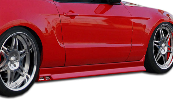 2005-2014 Ford Mustang Duraflex Racer 3 Side Skirts Rocker Panels - 2 Piece