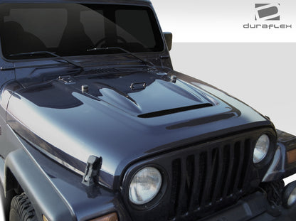 1997-2006 Jeep Wrangler Duraflex Heat Reduction Hood (fits all models without highline fenders) - 1 Piece