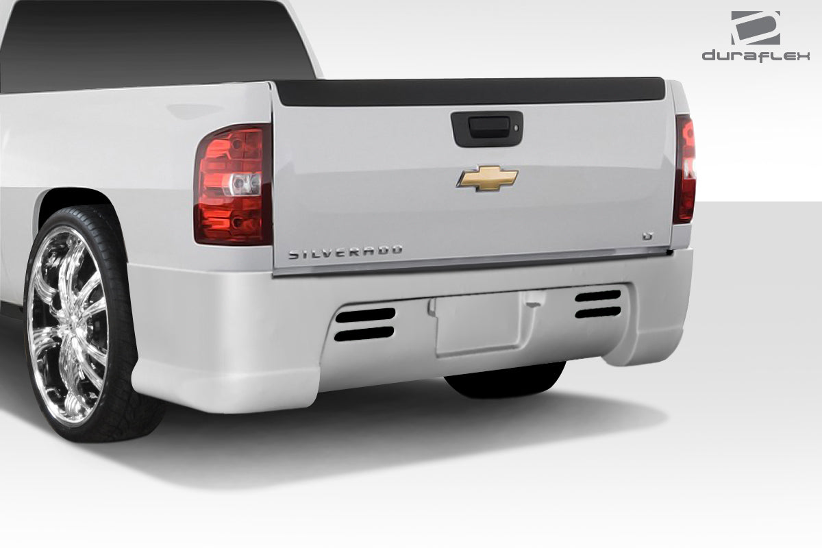 2007-2013 Chevrolet Silverado Duraflex BT-3 Rear Bumper Cover - 1 Piece