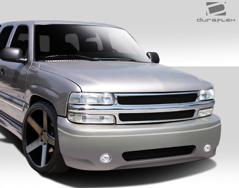 1999-2002 Chevrolet Silverado 2000-2006 Tahoe Suburban Duraflex Denali Look Front Bumper Cover - 1 Piece